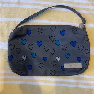 Ju-Ju-Be Gray and Blue Heart Clutch